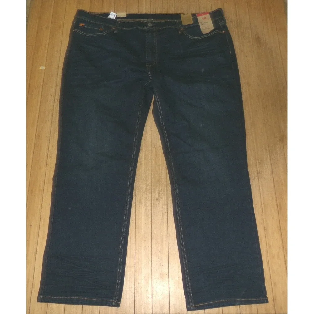 Levis 541 Athletic Taper Stretch Jeans Mens 46 x 32 Dark Wash Indigo Denim NWT